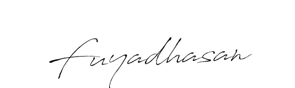 Design your own signature with our free online signature maker. With this signature software, you can create a handwritten (Antro_Vectra) signature for name Fuyadhasan. Fuyadhasan signature style 6 images and pictures png