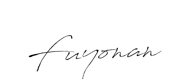 Create a beautiful signature design for name Fuyonan. With this signature (Antro_Vectra) fonts, you can make a handwritten signature for free. Fuyonan signature style 6 images and pictures png