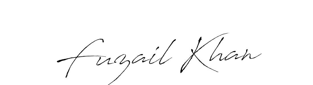 Make a beautiful signature design for name Fuzail Khan. With this signature (Antro_Vectra) style, you can create a handwritten signature for free. Fuzail Khan signature style 6 images and pictures png