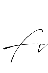 Antro_Vectra is a professional signature style that is perfect for those who want to add a touch of class to their signature. It is also a great choice for those who want to make their signature more unique. Get Fv name to fancy signature for free. Fv signature style 6 images and pictures png