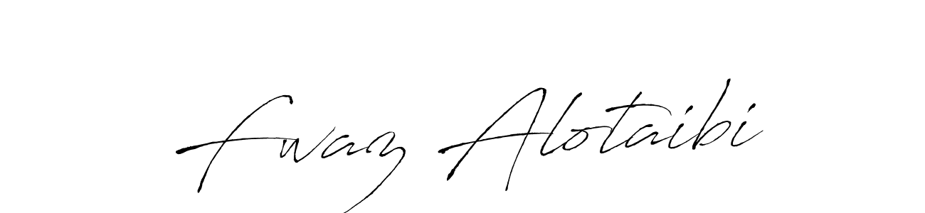 Create a beautiful signature design for name Fwaz Alotaibi. With this signature (Antro_Vectra) fonts, you can make a handwritten signature for free. Fwaz Alotaibi signature style 6 images and pictures png