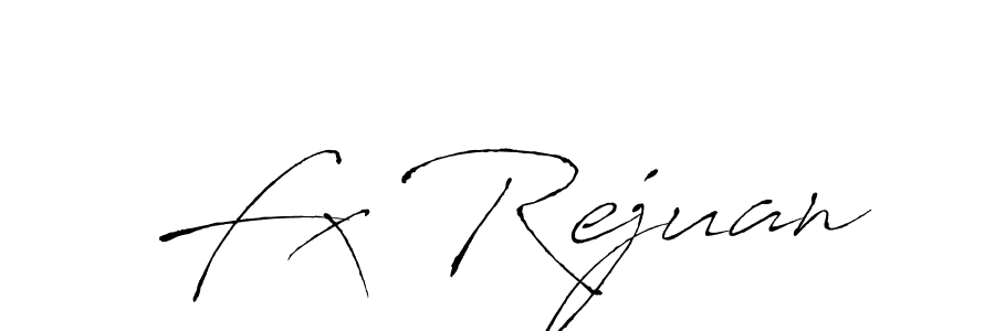 How to make Fx Rejuan signature? Antro_Vectra is a professional autograph style. Create handwritten signature for Fx Rejuan name. Fx Rejuan signature style 6 images and pictures png