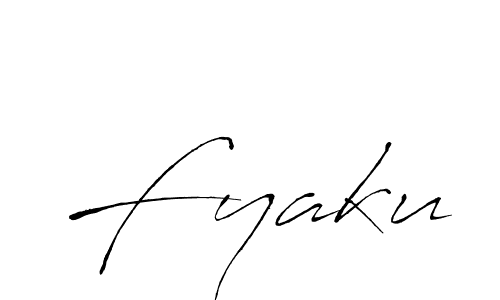 Similarly Antro_Vectra is the best handwritten signature design. Signature creator online .You can use it as an online autograph creator for name Fyaku. Fyaku signature style 6 images and pictures png