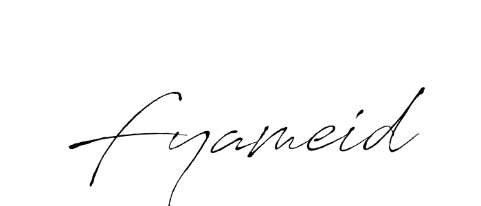 Fyameid stylish signature style. Best Handwritten Sign (Antro_Vectra) for my name. Handwritten Signature Collection Ideas for my name Fyameid. Fyameid signature style 6 images and pictures png