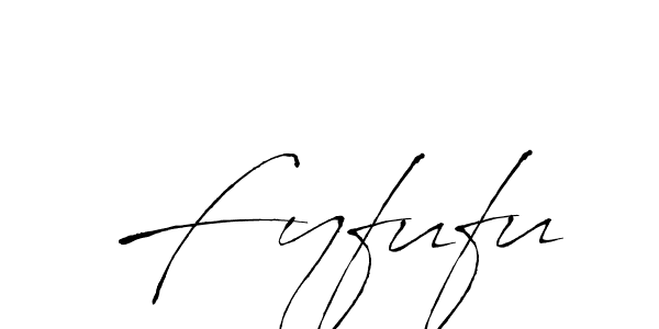 Antro_Vectra is a professional signature style that is perfect for those who want to add a touch of class to their signature. It is also a great choice for those who want to make their signature more unique. Get Fyfufu name to fancy signature for free. Fyfufu signature style 6 images and pictures png