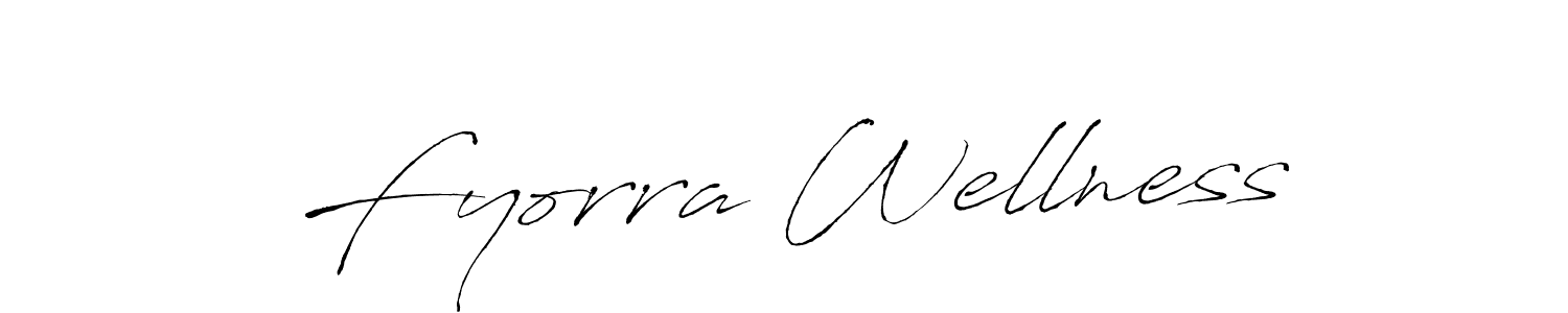 Use a signature maker to create a handwritten signature online. With this signature software, you can design (Antro_Vectra) your own signature for name Fyorra Wellness. Fyorra Wellness signature style 6 images and pictures png