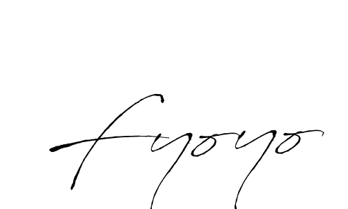 How to make Fyoyo signature? Antro_Vectra is a professional autograph style. Create handwritten signature for Fyoyo name. Fyoyo signature style 6 images and pictures png