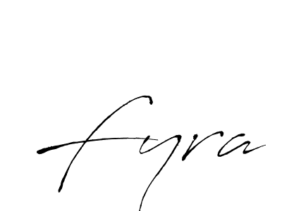 How to make Fyra signature? Antro_Vectra is a professional autograph style. Create handwritten signature for Fyra name. Fyra signature style 6 images and pictures png