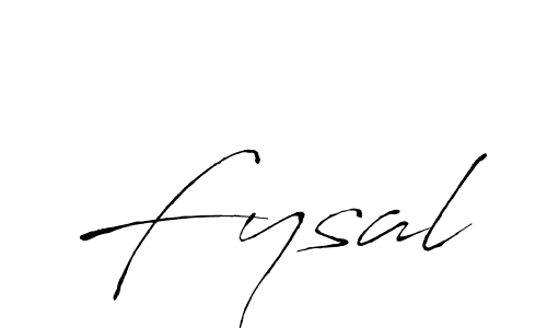 Fysal stylish signature style. Best Handwritten Sign (Antro_Vectra) for my name. Handwritten Signature Collection Ideas for my name Fysal. Fysal signature style 6 images and pictures png