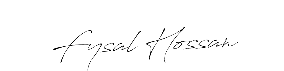 The best way (Antro_Vectra) to make a short signature is to pick only two or three words in your name. The name Fysal Hossan include a total of six letters. For converting this name. Fysal Hossan signature style 6 images and pictures png