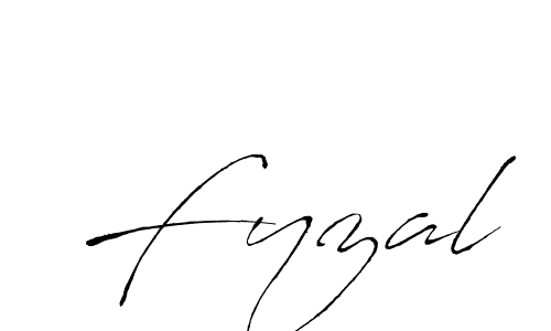Fyzal stylish signature style. Best Handwritten Sign (Antro_Vectra) for my name. Handwritten Signature Collection Ideas for my name Fyzal. Fyzal signature style 6 images and pictures png