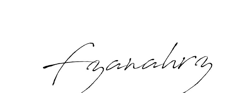 Fzanahrz stylish signature style. Best Handwritten Sign (Antro_Vectra) for my name. Handwritten Signature Collection Ideas for my name Fzanahrz. Fzanahrz signature style 6 images and pictures png