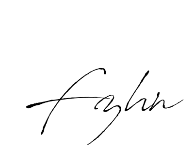 How to make Fzhn signature? Antro_Vectra is a professional autograph style. Create handwritten signature for Fzhn name. Fzhn signature style 6 images and pictures png