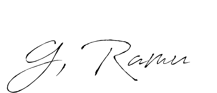 It looks lik you need a new signature style for name G, Ramu. Design unique handwritten (Antro_Vectra) signature with our free signature maker in just a few clicks. G, Ramu signature style 6 images and pictures png