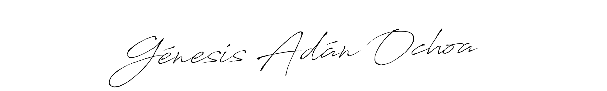 How to make Génesis Adán Ochoa signature? Antro_Vectra is a professional autograph style. Create handwritten signature for Génesis Adán Ochoa name. Génesis Adán Ochoa signature style 6 images and pictures png