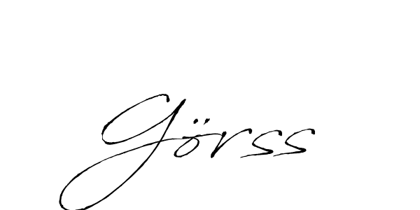 Similarly Antro_Vectra is the best handwritten signature design. Signature creator online .You can use it as an online autograph creator for name Görss. Görss signature style 6 images and pictures png