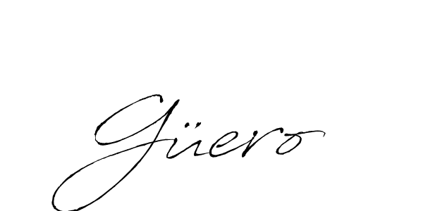 How to make Güero signature? Antro_Vectra is a professional autograph style. Create handwritten signature for Güero name. Güero signature style 6 images and pictures png