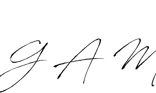 How to make G A M signature? Antro_Vectra is a professional autograph style. Create handwritten signature for G A M name. G A M signature style 6 images and pictures png