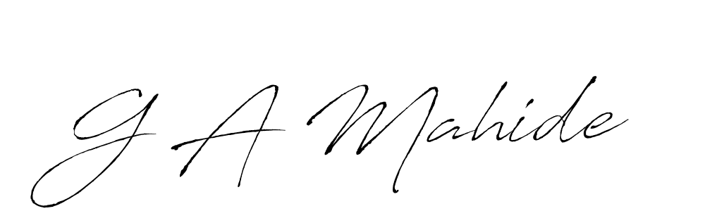 Make a beautiful signature design for name G A Mahide. Use this online signature maker to create a handwritten signature for free. G A Mahide signature style 6 images and pictures png