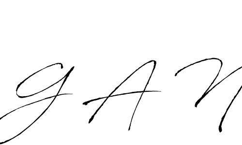 This is the best signature style for the G A N name. Also you like these signature font (Antro_Vectra). Mix name signature. G A N signature style 6 images and pictures png