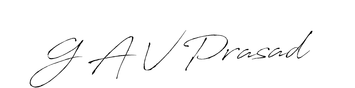 G A V Prasad stylish signature style. Best Handwritten Sign (Antro_Vectra) for my name. Handwritten Signature Collection Ideas for my name G A V Prasad. G A V Prasad signature style 6 images and pictures png