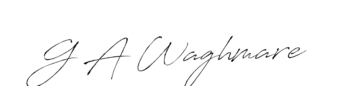 Design your own signature with our free online signature maker. With this signature software, you can create a handwritten (Antro_Vectra) signature for name G A Waghmare. G A Waghmare signature style 6 images and pictures png