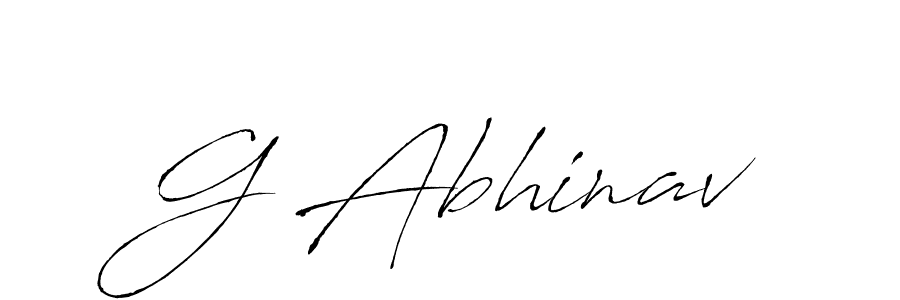 How to make G Abhinav name signature. Use Antro_Vectra style for creating short signs online. This is the latest handwritten sign. G Abhinav signature style 6 images and pictures png