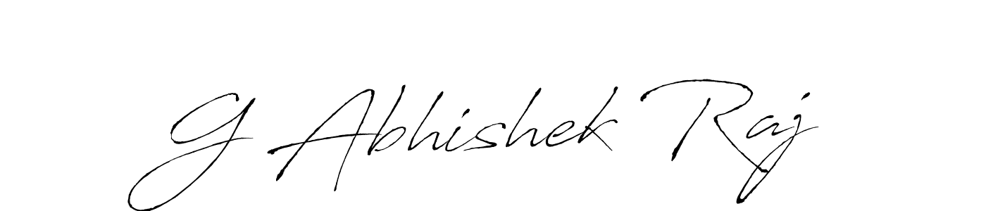 This is the best signature style for the G Abhishek Raj name. Also you like these signature font (Antro_Vectra). Mix name signature. G Abhishek Raj signature style 6 images and pictures png