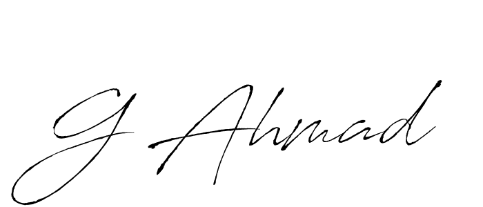 Also we have G Ahmad name is the best signature style. Create professional handwritten signature collection using Antro_Vectra autograph style. G Ahmad signature style 6 images and pictures png