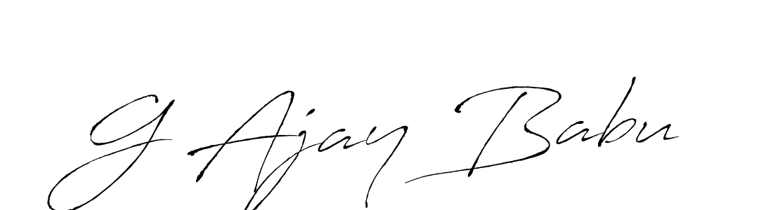 Make a beautiful signature design for name G Ajay Babu. Use this online signature maker to create a handwritten signature for free. G Ajay Babu signature style 6 images and pictures png