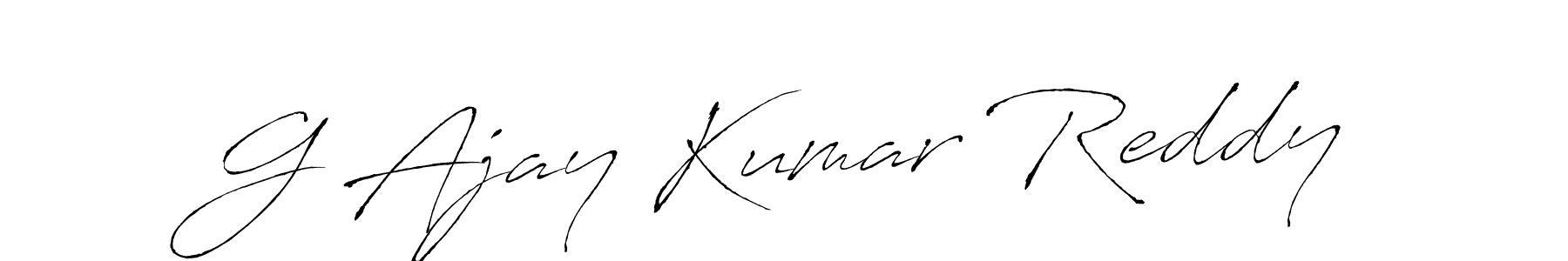 Design your own signature with our free online signature maker. With this signature software, you can create a handwritten (Antro_Vectra) signature for name G Ajay Kumar Reddy. G Ajay Kumar Reddy signature style 6 images and pictures png