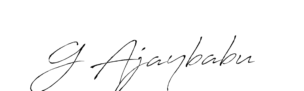 How to make G Ajaybabu signature? Antro_Vectra is a professional autograph style. Create handwritten signature for G Ajaybabu name. G Ajaybabu signature style 6 images and pictures png