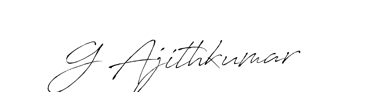 Antro_Vectra is a professional signature style that is perfect for those who want to add a touch of class to their signature. It is also a great choice for those who want to make their signature more unique. Get G Ajithkumar name to fancy signature for free. G Ajithkumar signature style 6 images and pictures png