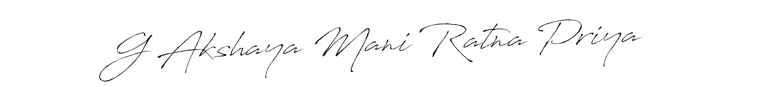 Also we have G Akshaya Mani Ratna Priya name is the best signature style. Create professional handwritten signature collection using Antro_Vectra autograph style. G Akshaya Mani Ratna Priya signature style 6 images and pictures png