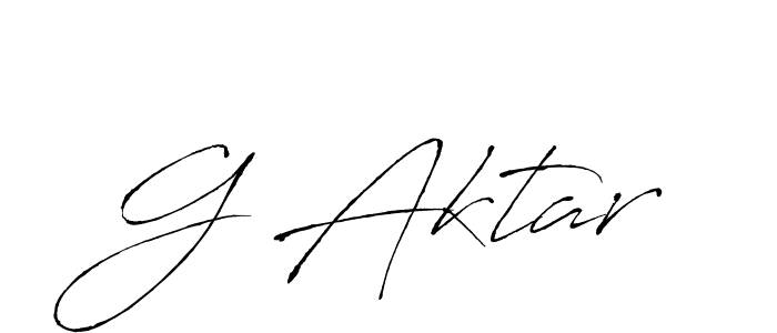 if you are searching for the best signature style for your name G Aktar. so please give up your signature search. here we have designed multiple signature styles  using Antro_Vectra. G Aktar signature style 6 images and pictures png