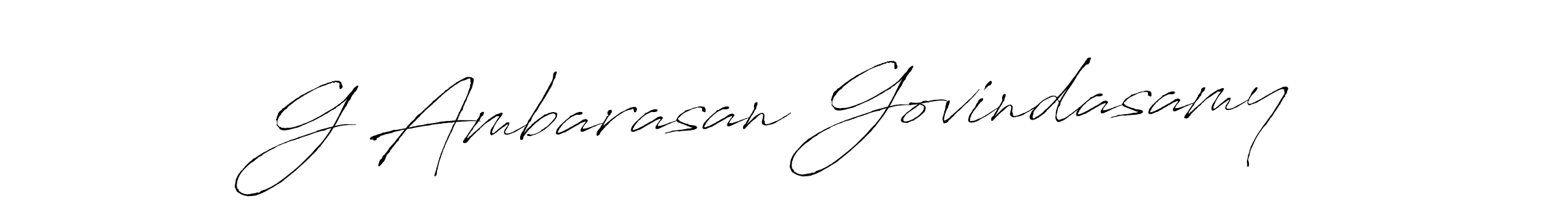 Design your own signature with our free online signature maker. With this signature software, you can create a handwritten (Antro_Vectra) signature for name G Ambarasan Govindasamy. G Ambarasan Govindasamy signature style 6 images and pictures png