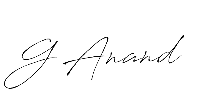 How to make G Anand signature? Antro_Vectra is a professional autograph style. Create handwritten signature for G Anand name. G Anand signature style 6 images and pictures png