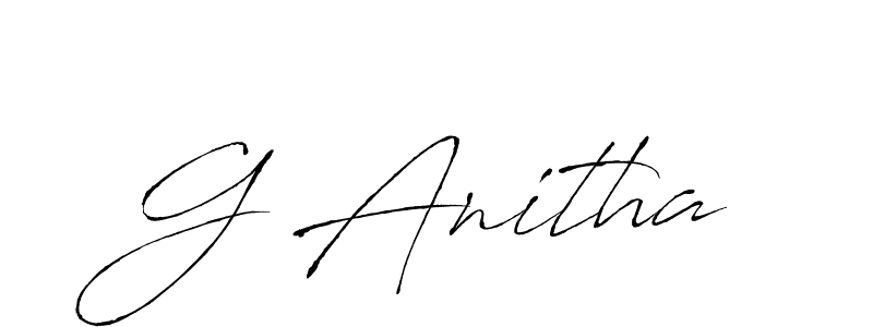 Create a beautiful signature design for name G Anitha. With this signature (Antro_Vectra) fonts, you can make a handwritten signature for free. G Anitha signature style 6 images and pictures png