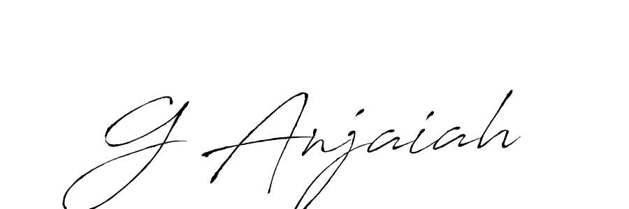 How to make G Anjaiah signature? Antro_Vectra is a professional autograph style. Create handwritten signature for G Anjaiah name. G Anjaiah signature style 6 images and pictures png