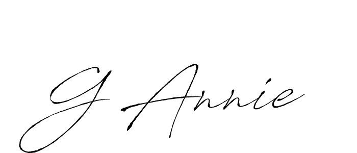 G Annie stylish signature style. Best Handwritten Sign (Antro_Vectra) for my name. Handwritten Signature Collection Ideas for my name G Annie. G Annie signature style 6 images and pictures png