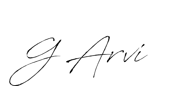 Also we have G Arvi name is the best signature style. Create professional handwritten signature collection using Antro_Vectra autograph style. G Arvi signature style 6 images and pictures png