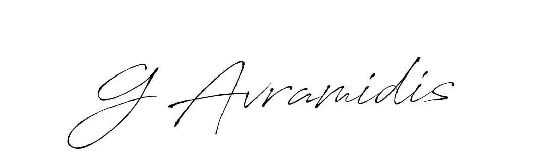 How to make G Avramidis signature? Antro_Vectra is a professional autograph style. Create handwritten signature for G Avramidis name. G Avramidis signature style 6 images and pictures png