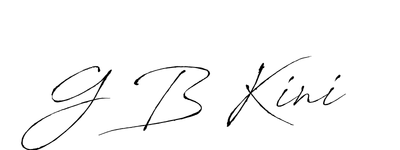 if you are searching for the best signature style for your name G B Kini. so please give up your signature search. here we have designed multiple signature styles  using Antro_Vectra. G B Kini signature style 6 images and pictures png