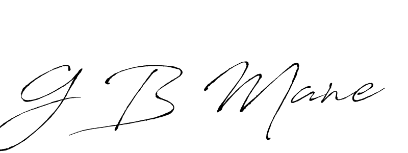 Create a beautiful signature design for name G B Mane. With this signature (Antro_Vectra) fonts, you can make a handwritten signature for free. G B Mane signature style 6 images and pictures png