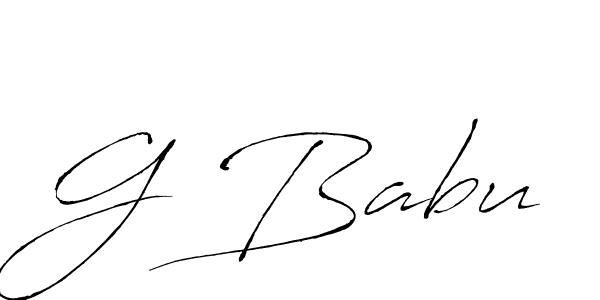 Similarly Antro_Vectra is the best handwritten signature design. Signature creator online .You can use it as an online autograph creator for name G Babu. G Babu signature style 6 images and pictures png