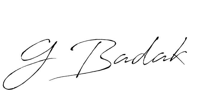 Also we have G Badak name is the best signature style. Create professional handwritten signature collection using Antro_Vectra autograph style. G Badak signature style 6 images and pictures png