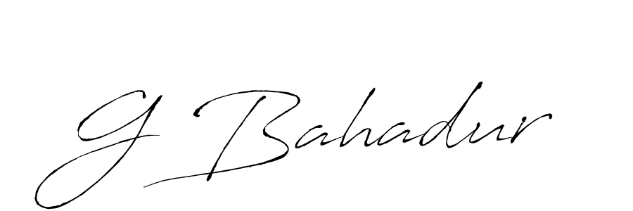 You should practise on your own different ways (Antro_Vectra) to write your name (G Bahadur) in signature. don't let someone else do it for you. G Bahadur signature style 6 images and pictures png