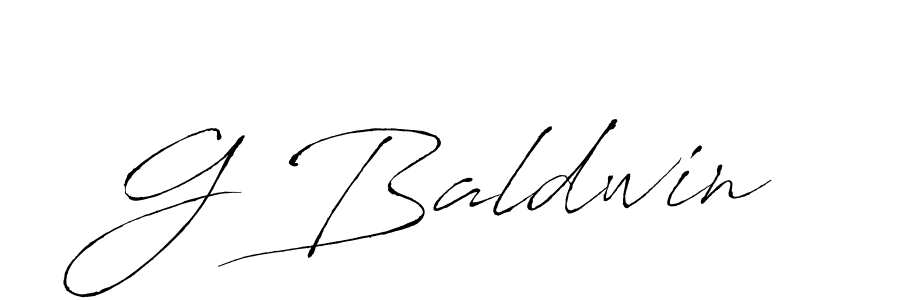 G Baldwin stylish signature style. Best Handwritten Sign (Antro_Vectra) for my name. Handwritten Signature Collection Ideas for my name G Baldwin. G Baldwin signature style 6 images and pictures png