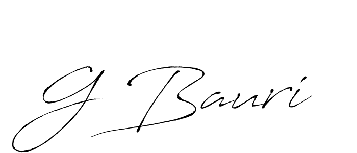 You should practise on your own different ways (Antro_Vectra) to write your name (G Bauri) in signature. don't let someone else do it for you. G Bauri signature style 6 images and pictures png