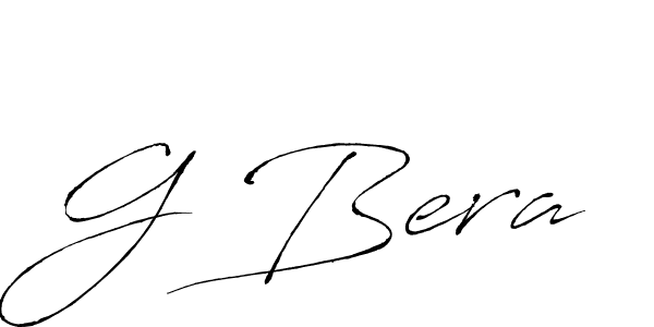 Design your own signature with our free online signature maker. With this signature software, you can create a handwritten (Antro_Vectra) signature for name G Bera. G Bera signature style 6 images and pictures png